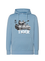 Bluza chłopięca nadruk Czołg Tiger jasnoniebieska