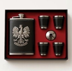 Piersiówka Polska Godło (metal)