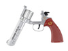 Pistolet metalowy na kapiszony srebrny MPS-203-2