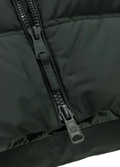 Kurtka zimowa męska z kapturem Duncan Ciemny Oliwkowy