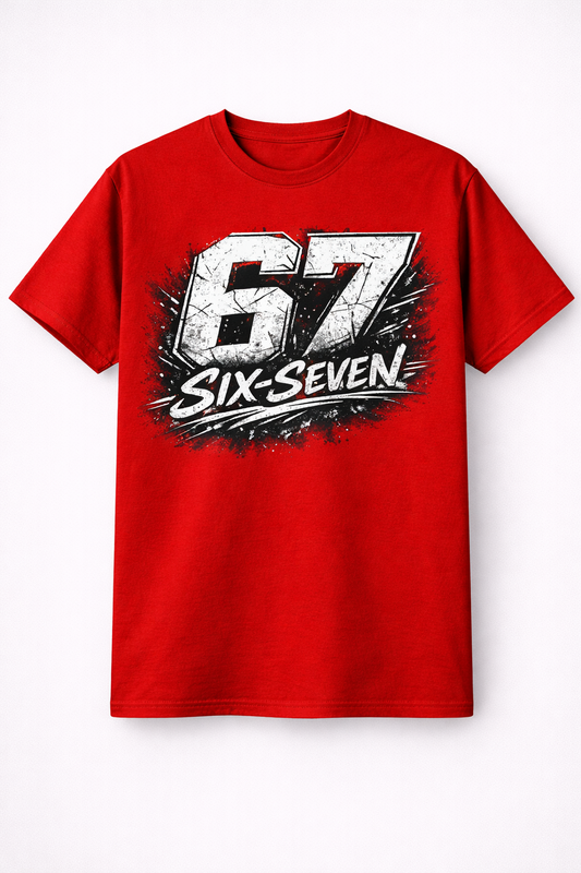 T-shirt six-seven  – kultowy mem 67 koszulka chłopięca
