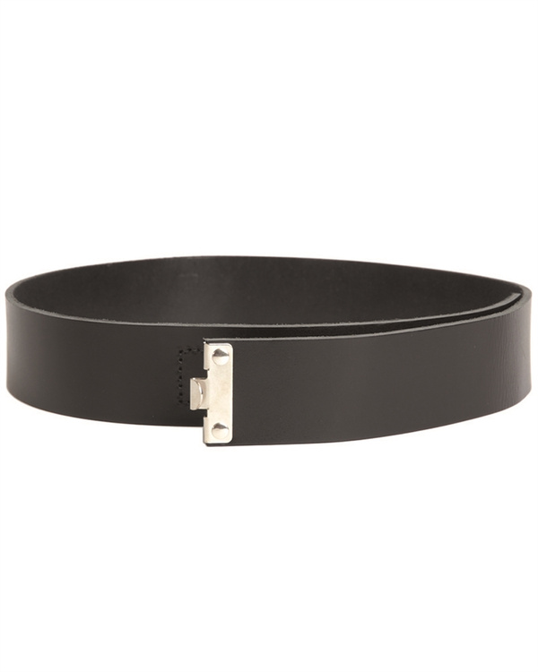 Mil-Tec German Black RW Split Leather Belt 45 mm
