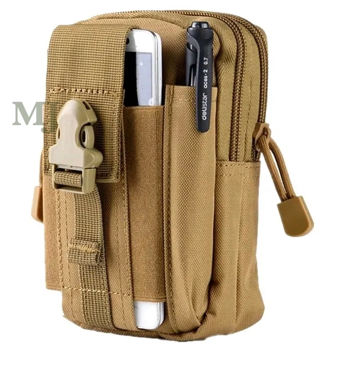 Saszetka męska wojskowa nerka biodrówka do paska coyote