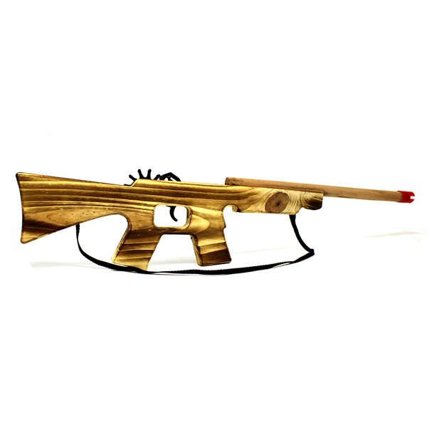 Karabin drewniany na gumki 01