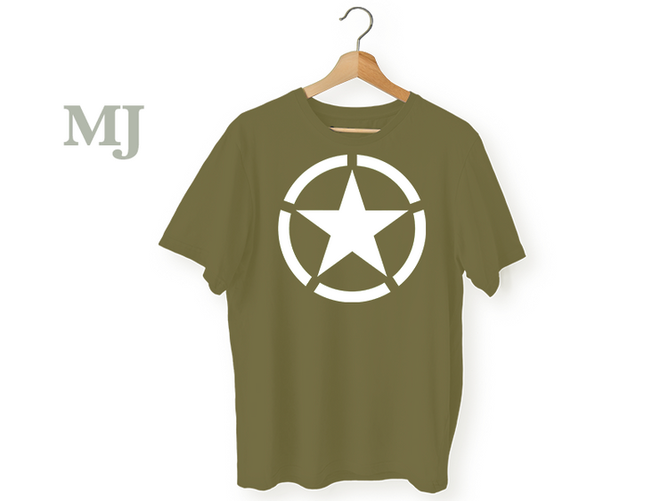 Koszulka T-shirt D-Day Hel Gwiazda Khaki Dziecięca