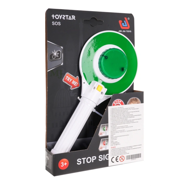 Interaktywny lizak policyjny dla dzieci 3+ zielone światło + czerwone światło