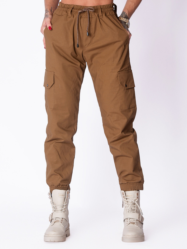 Spodnie joggery damskie Coyote dwie kieszenie boczne