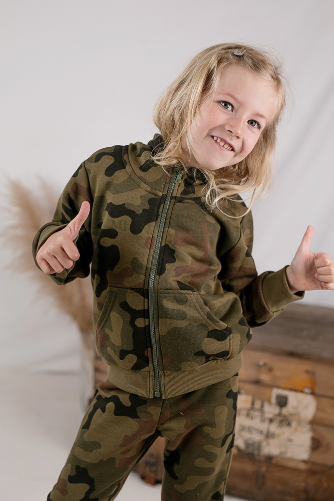 Spodnie dresowe moro dla dziewczynki WZ.93 Produkt Polski