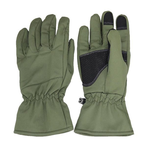 Rękawice zimowe softshell WG1 zielone Camo