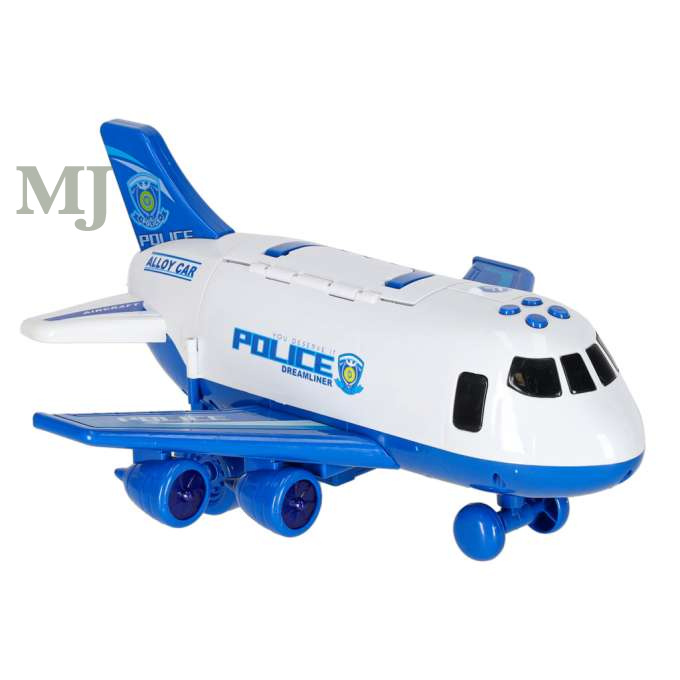 Transporter samolot + 3 auta policja  	KX6684_1