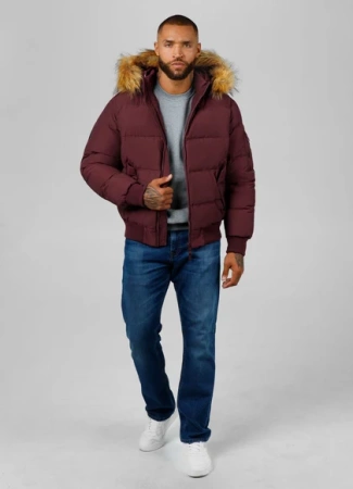 Kurtka zimowa Pitbull West Coast Burnt Bordowa