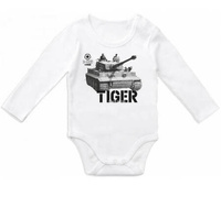 Czołg Tiger długi rękaw Białe