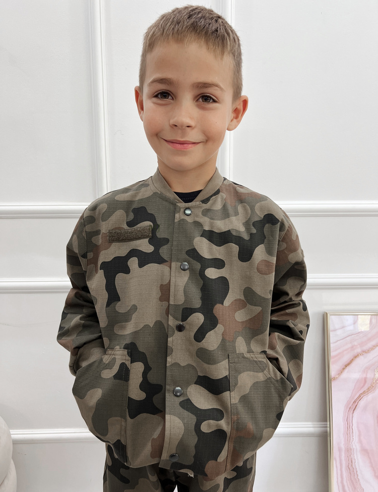 Komplet moro chłopięcy WZ.93  bomberka i joggery Produkt Polski