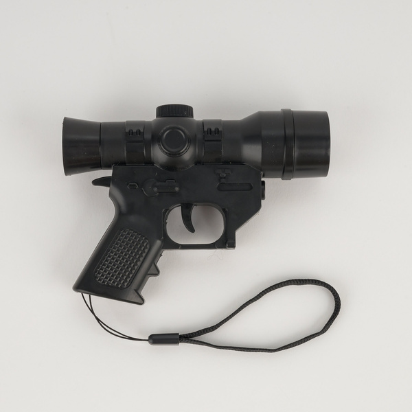 Brelok pistolet, latarka, laser i luneta (czarny)