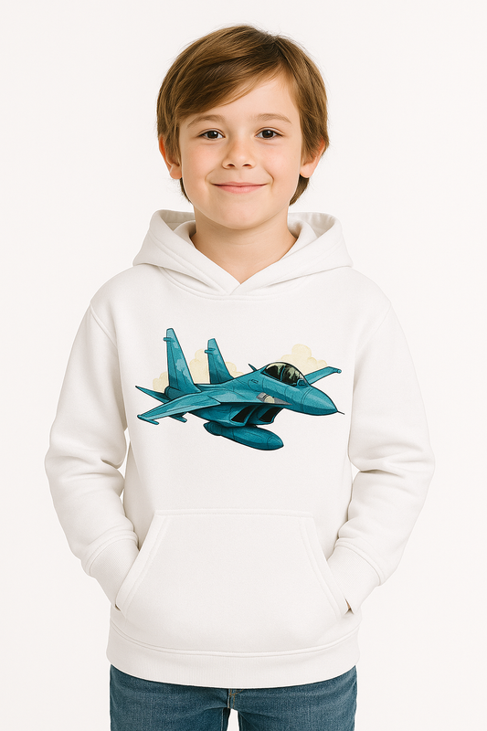 Bluza chłopięca nadruk Samolot Lockheed P-38 Lightning biała