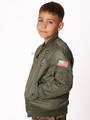 Kurtka chłopięca Lotnicza Pilotka MA1 kolor oliv
