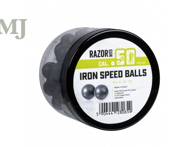 Kule gumowo-metalowe Iron Speed Balls RazorGun 50 kal. .50 / 100 szt. do Umarex HDR50