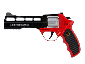 Pistolet  metalowy na kapiszony czerwony MPS-208-1