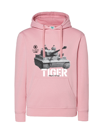 Bluza dziewczęca nadruk Czołg Tiger różowa