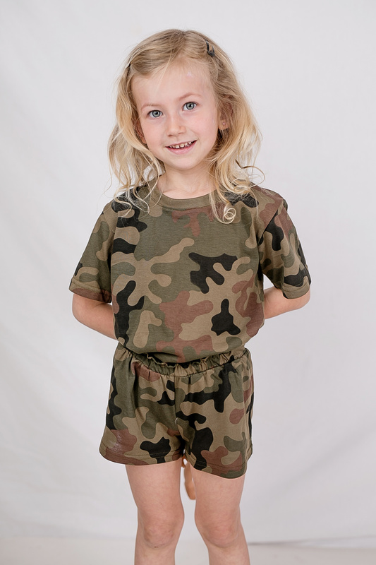 Spodenki krótkie moro dziewczęce  WZ 93- produkt polski