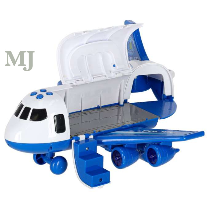 Transporter samolot + 3 auta policja  	KX6684_1