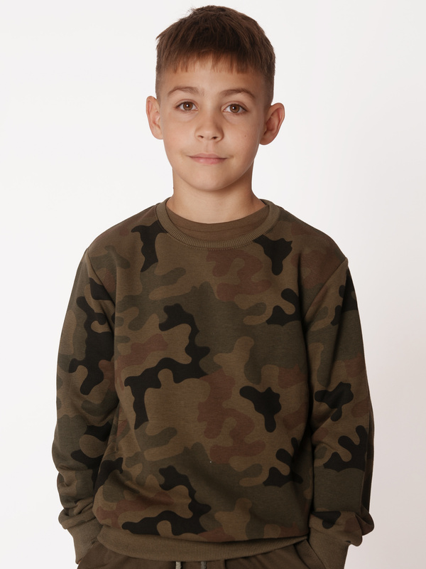 Bluza dresowa moro dla chłopca klasyczna WZ.93 Produkt Polski