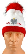 Czapka zimowa POLSKI alpaka wzór P-26