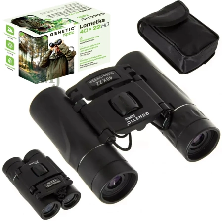 GENETIC® Lornetka 40×22 turystyczna myśliwska wojskowa pryzmat hd