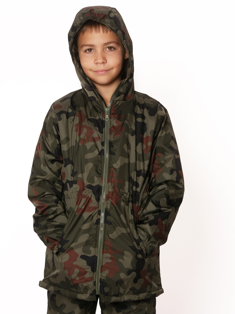 Kurtka przejściowa przeciwdeszczowa moro chłopięca kamuflaż leśny WZ.93 Produkt Polski