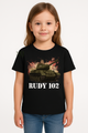 Koszulka T-shirt Dziewczęca Czołg Rudy 102 czarna