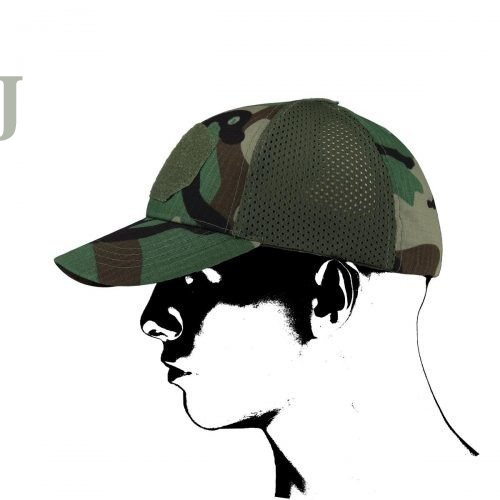 Czapka z daszkiem Camo Military Gear Baseball Woodland