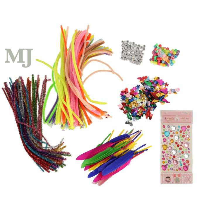 Kreatywny zestaw plastyczny dla dzieci do prac ręcznych XXXL, 1200 elementów