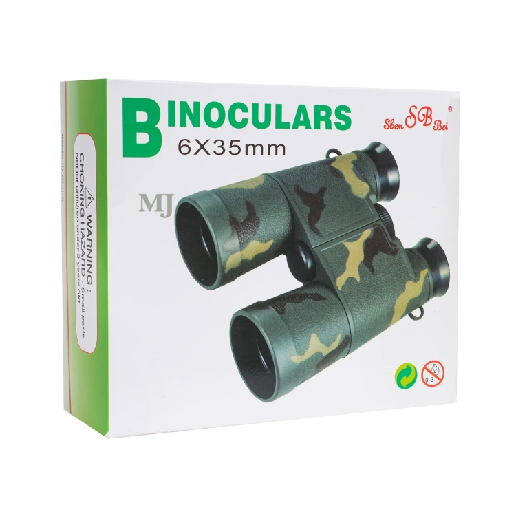 Czarna lornetka zabawkowa