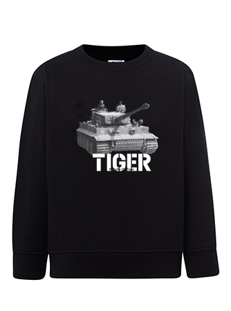 Bluza chłopięca nadruk Czołg Tiger czarna