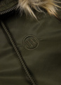 Kurtka zimowa męska z kapturem PitBull West Coast Harvest Oliwkowa