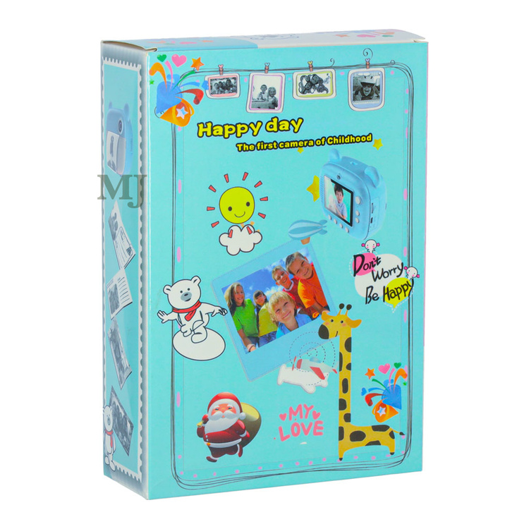 Aparat fotograficzny natychmiastowy, drukarka termiczna + wkłady, karta 32gb niebieski