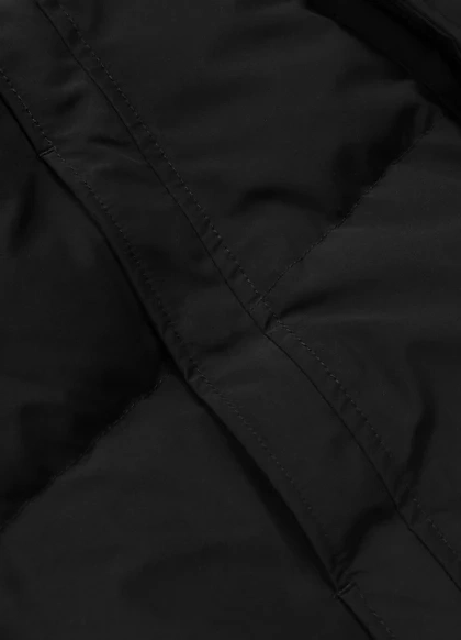 Kurtka zimowa pikowana parka z kapturem Pitbull West Coast FOREST Czarna