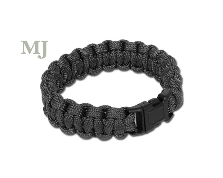 Bransoleta paracord Mil-tec black 15mm