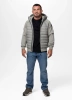 Kurtka hybrydowa przejściowa z kapturem PALOMAR Szara