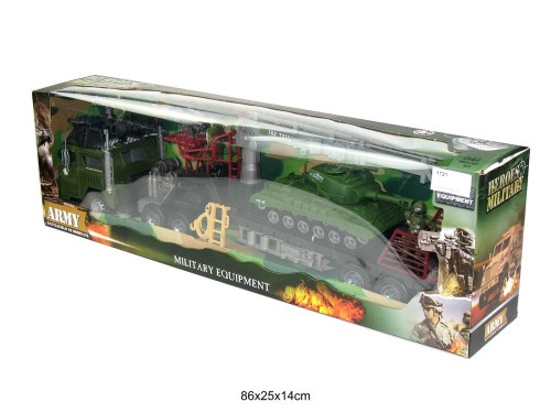 Zestaw duży pojazdów militarnych