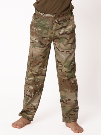 Spodnie wojskowe dziecięce bojówki moro multicam