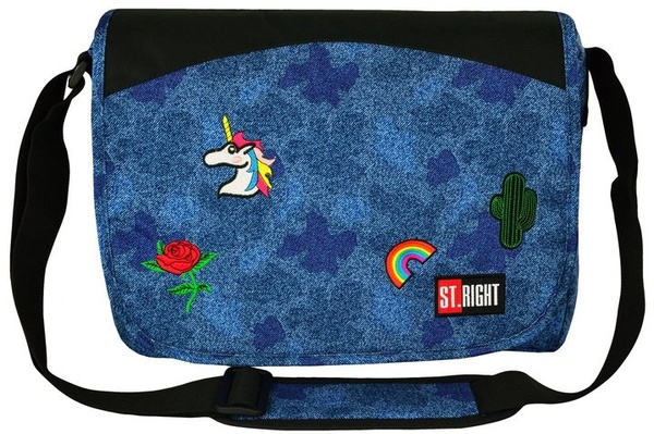 TORBA NA RAMIĘ MIX KOLORÓW Torba na ramię ST.RIGHT jeans