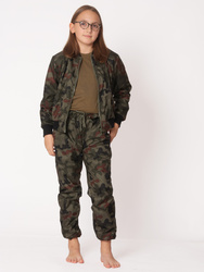 Komplet wodoodporny dziewczęcy moro W.93 Produkt Polski