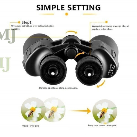 lornetka taktyczna myśliwska wodoodporna 25x50