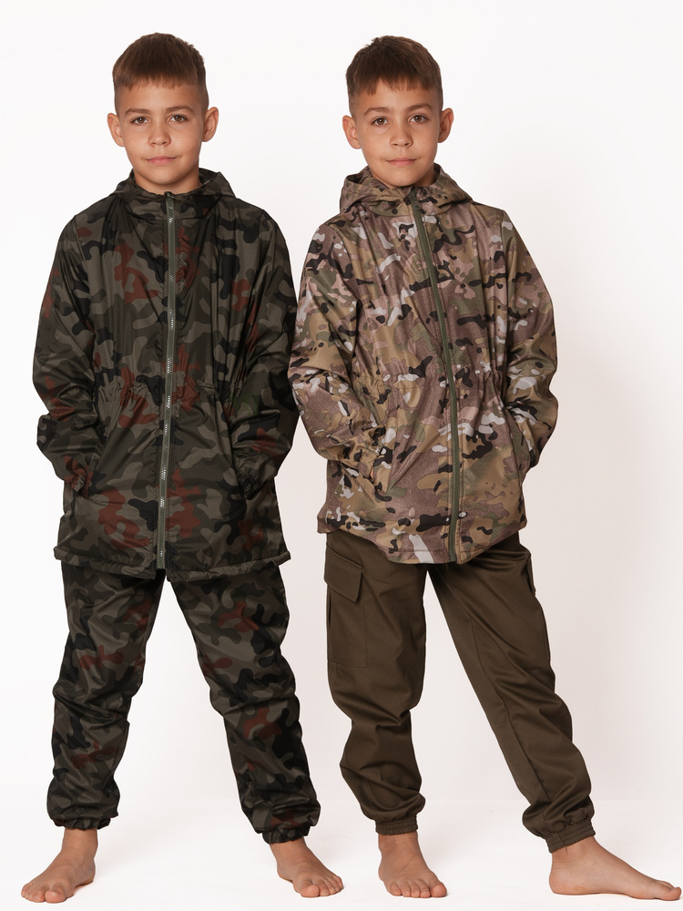 Kurtka przejściowa przeciwdeszczowa moro chłopięca kamuflaż leśny WZ.93 Produkt Polski