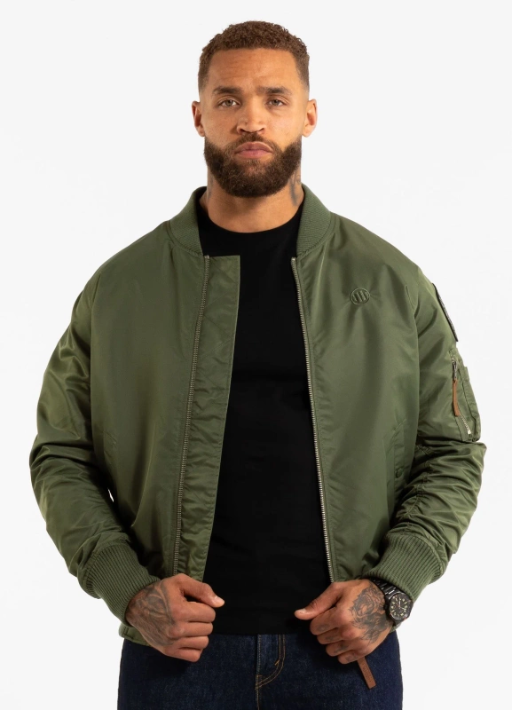 Kurtka przejściowa męska MA-1 LOGO 2 Oliwkowa PitBull