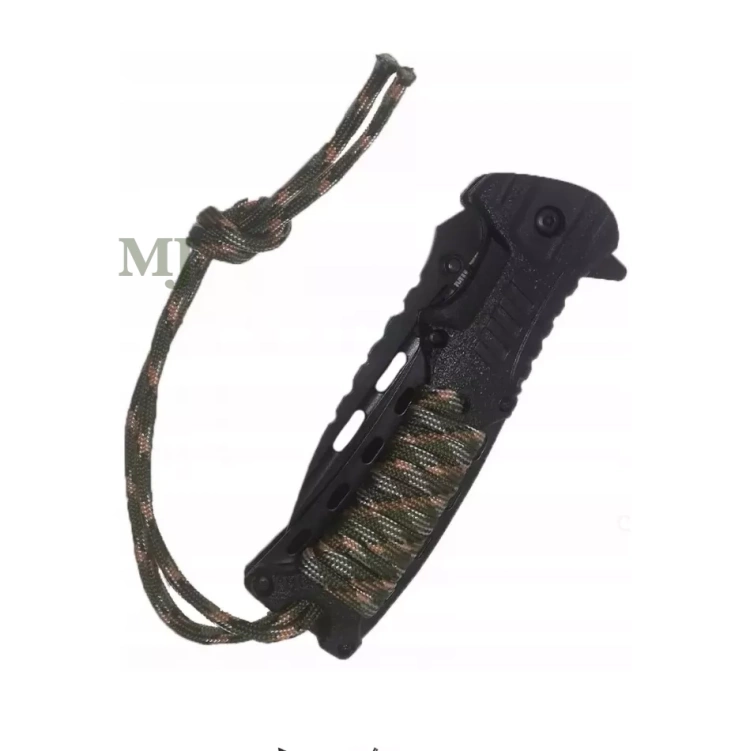 Nóż składany scyzoryk taktyczny myśliwski wojskowy krzesiwo 21,5cm