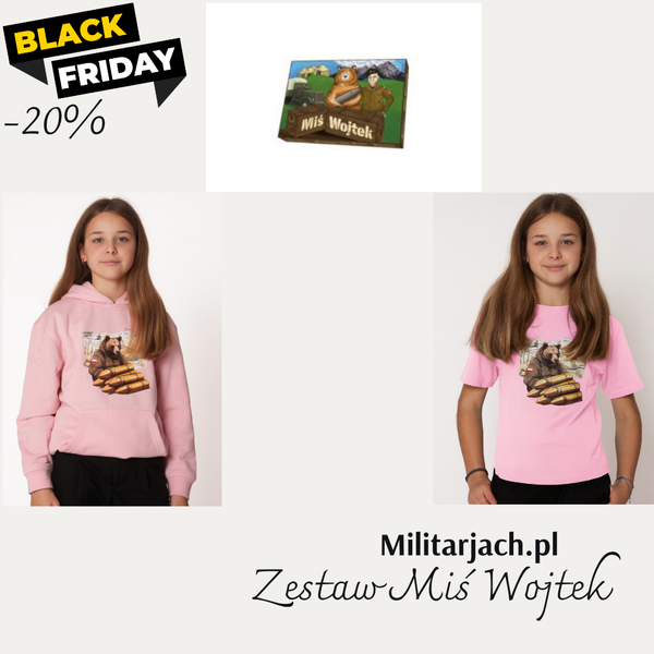 Zestaw Miś Wojtek - t-shirt, bluza, gra