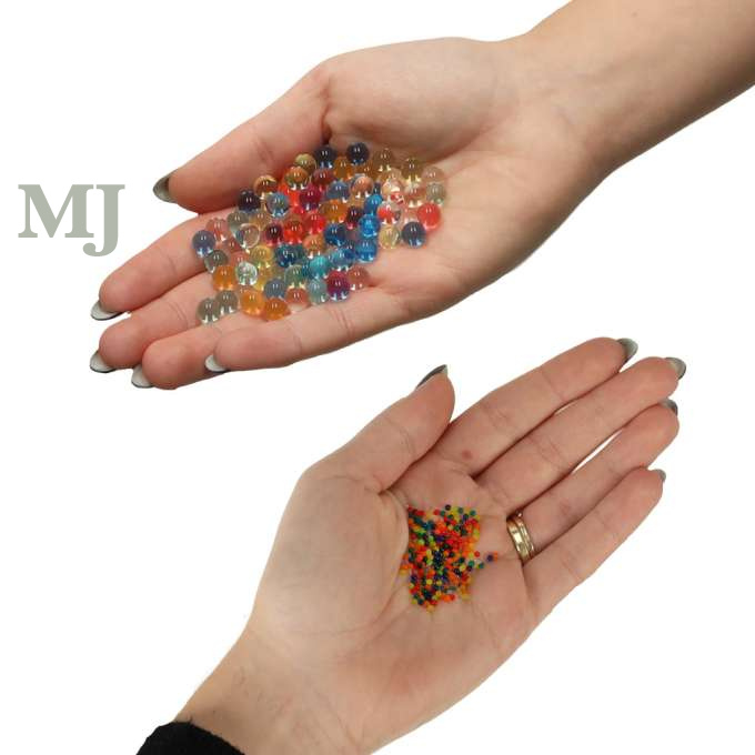 Kolorowe kulki hydrożelowe wodne, 250g, 50 000 szt., 7-8 mm