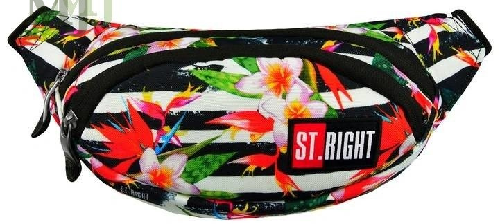 Saszetka nerka ST.RIGHT Tropical stripes 